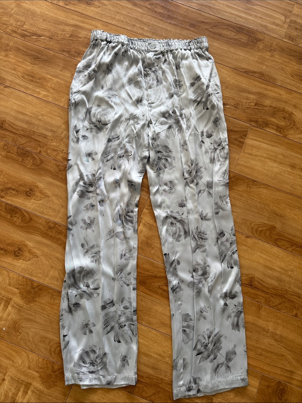 Ganni Floral Satin Pants